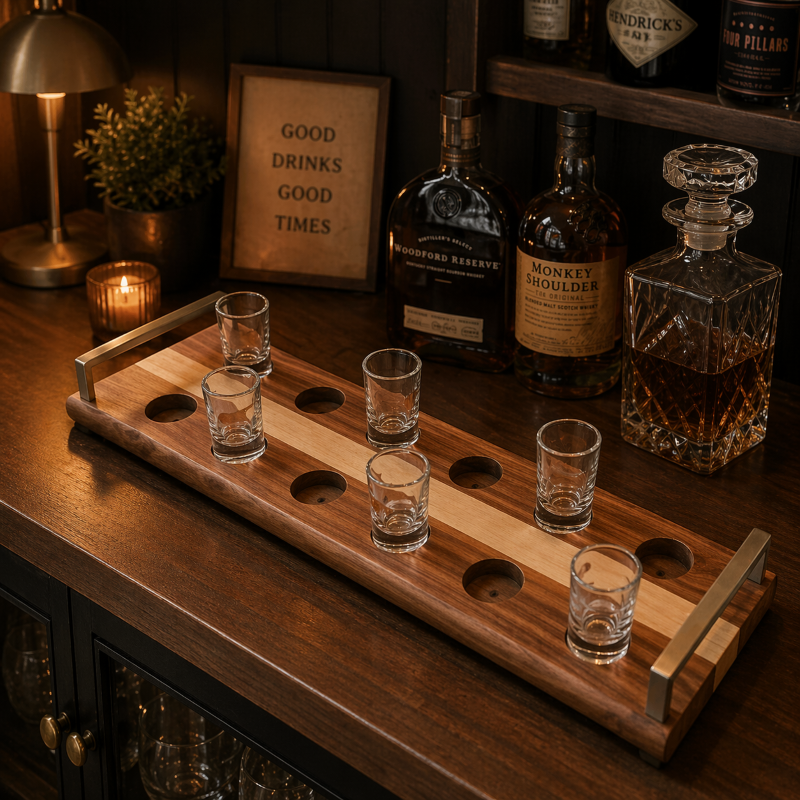 WoodTech - Aqua Shot Glass Holder
